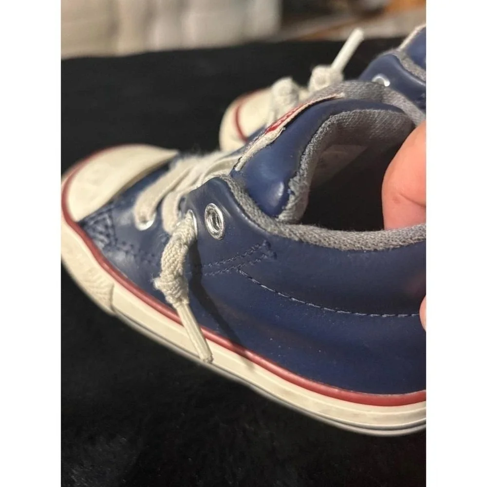 Converse Chuck Taylor All Star‎ Street Mid Navy Leather Infant Shoes 6 758186C